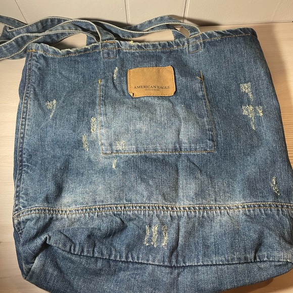NWOT American Eagle Blue Jean Bag - Picture 2 of 4